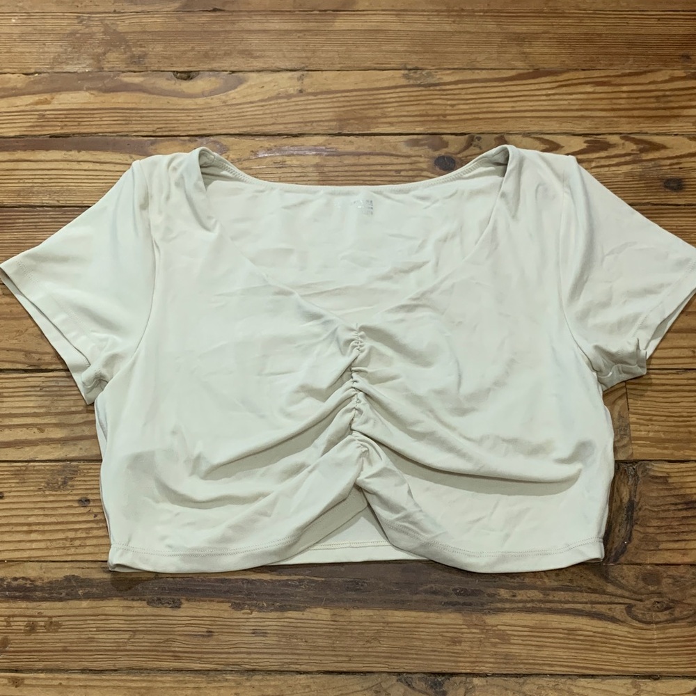 Ruched Athletic Crop Top